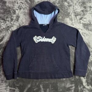Vintage y2k Kids Sideout Surf Hawaiian Blue Pullover Hoodie Size X-Large 16